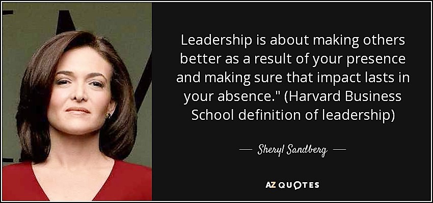 Leadership quote sheryl sandberg