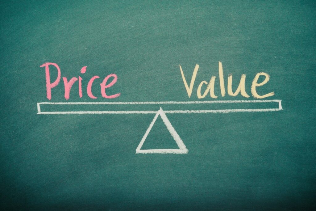 Competing on value not price